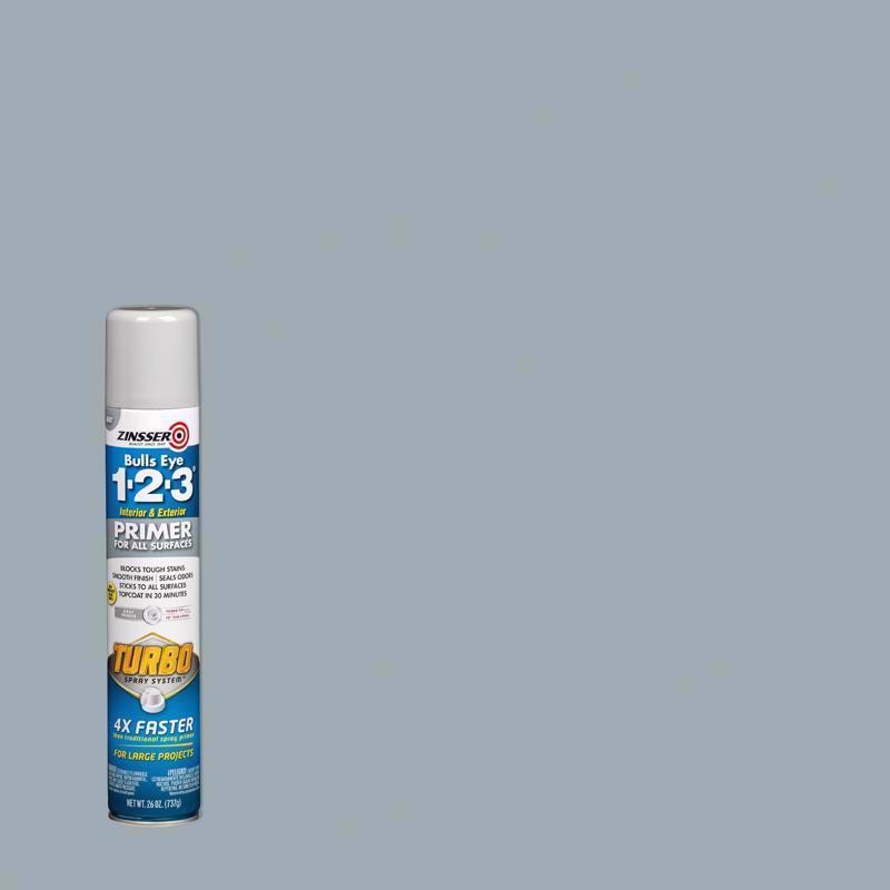 Zinsser 343748 Flat/Matte Gray Oil-Based Primer Spray Paint 26 oz. (Pack of 6)