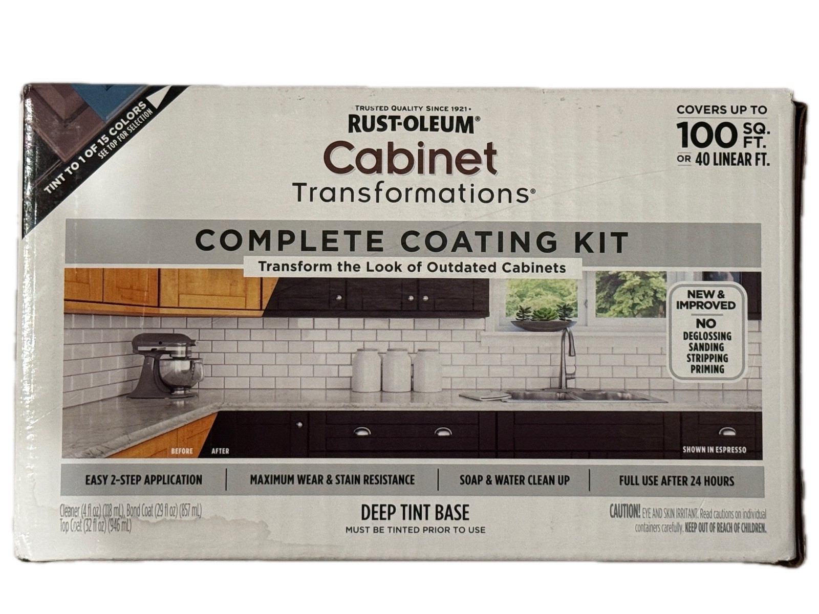 Rust-Oleum 380390 Cabinet Transformations Kit Deep Tint Base Kit