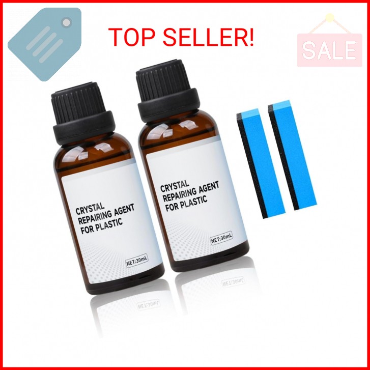 2Pcs Crystal Coating for Car Plastic Parts, Upgrade Refurbish Agent for Car Trim