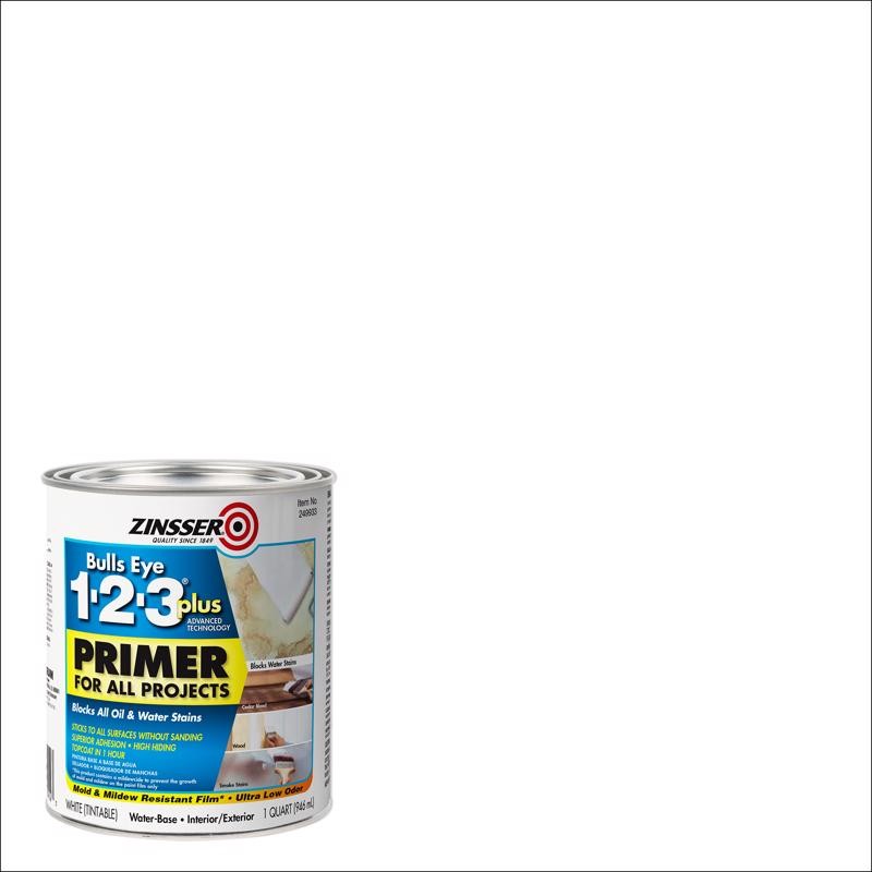 Zinsser 249933 White Acrylic Water-Based All Surface Primer 1 qt. (Pack of 6)