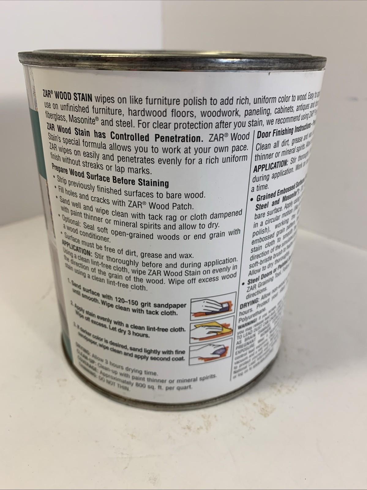 Zar 109 Colonial Pine Oil Based Interior Wood Stain 1 Quart