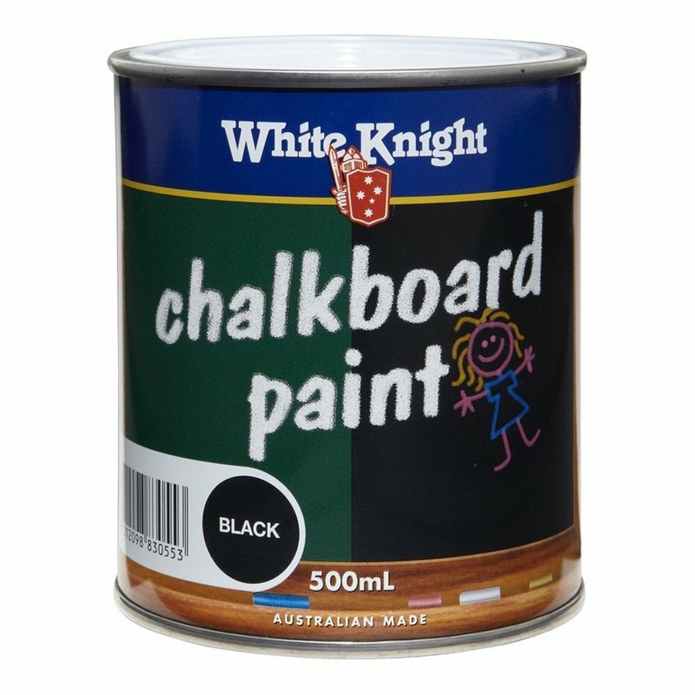 White Knight 500ml Black Chalkboard Paint