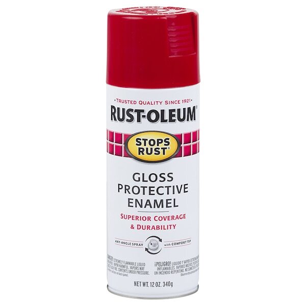 Rust-Oleum 7762830 Spray Paint, Sunrise Red, Gloss, 12 Oz.