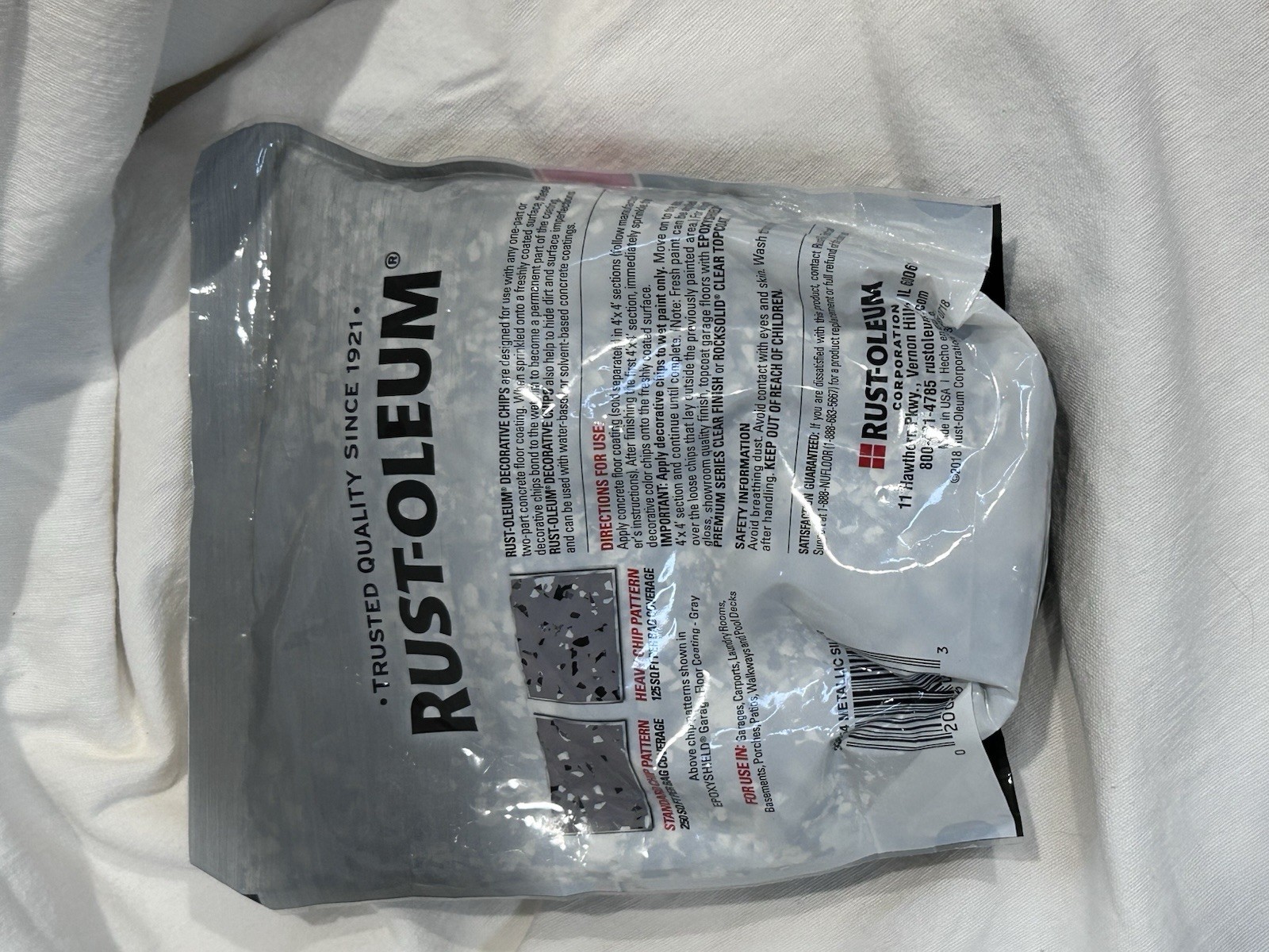 Rust-Oleum Decorative Color Chips Metallic Silver Blend 1 lb Bag