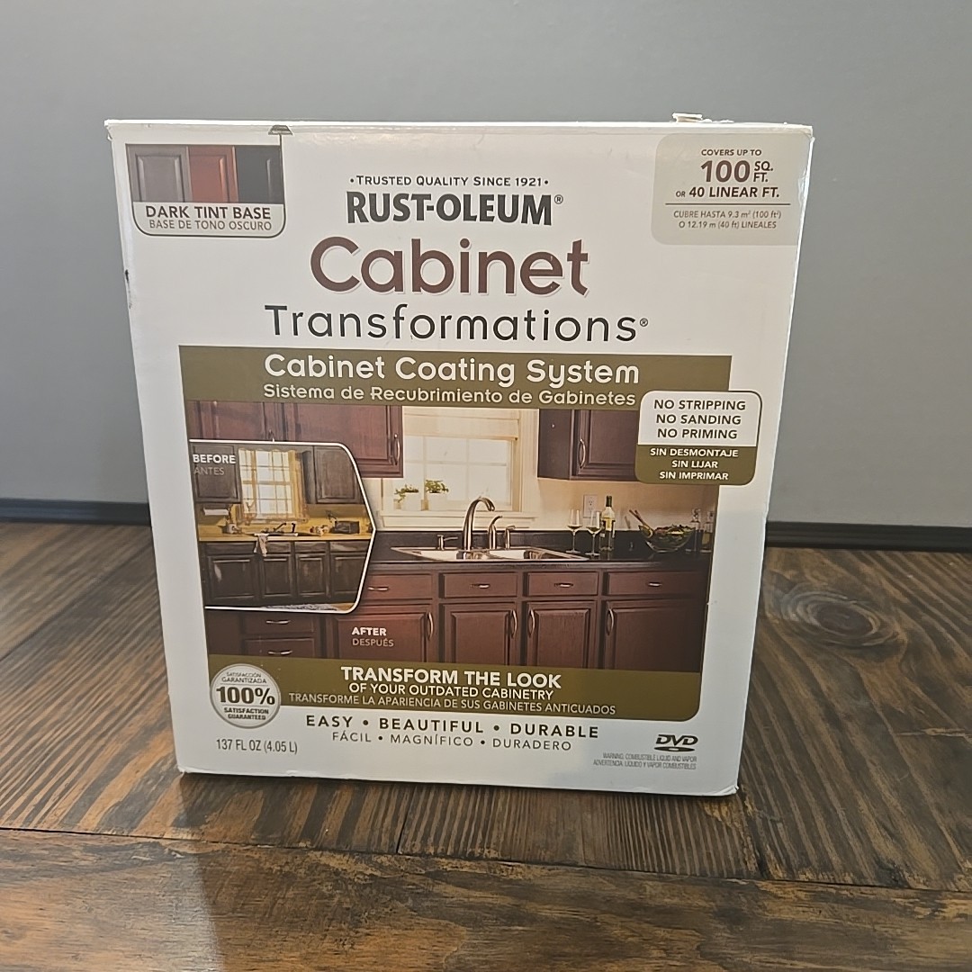 NEW In Box Rust-Oleum Cabinet Transformations Dark Kit 258240 Espresso 100 SQ FT