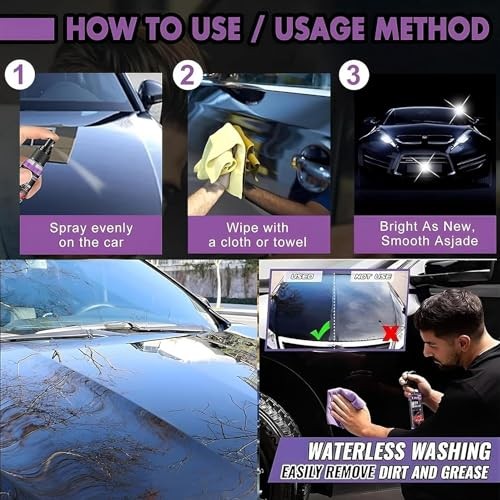 3Pcs Car Coating Spray, High Protection 3 in 1 Spray, 3 in 1 High Protection