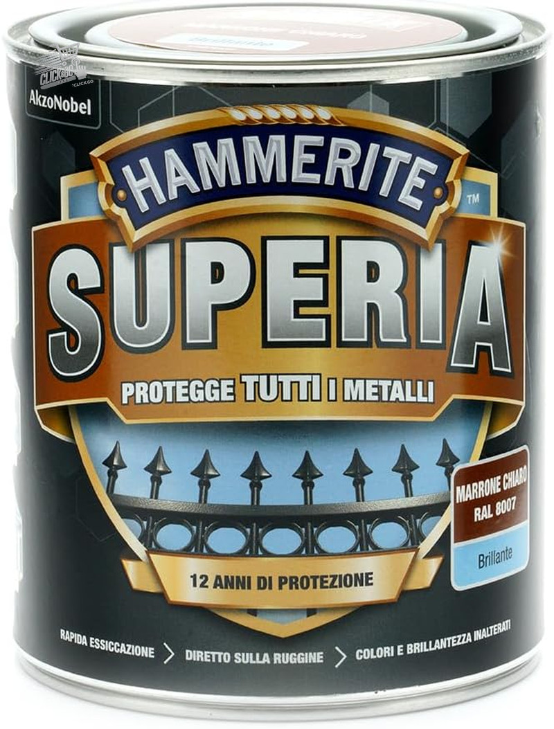 Superia Anti-Rust Metal Enamel Interior And Exterior, Glossy Light Brown,