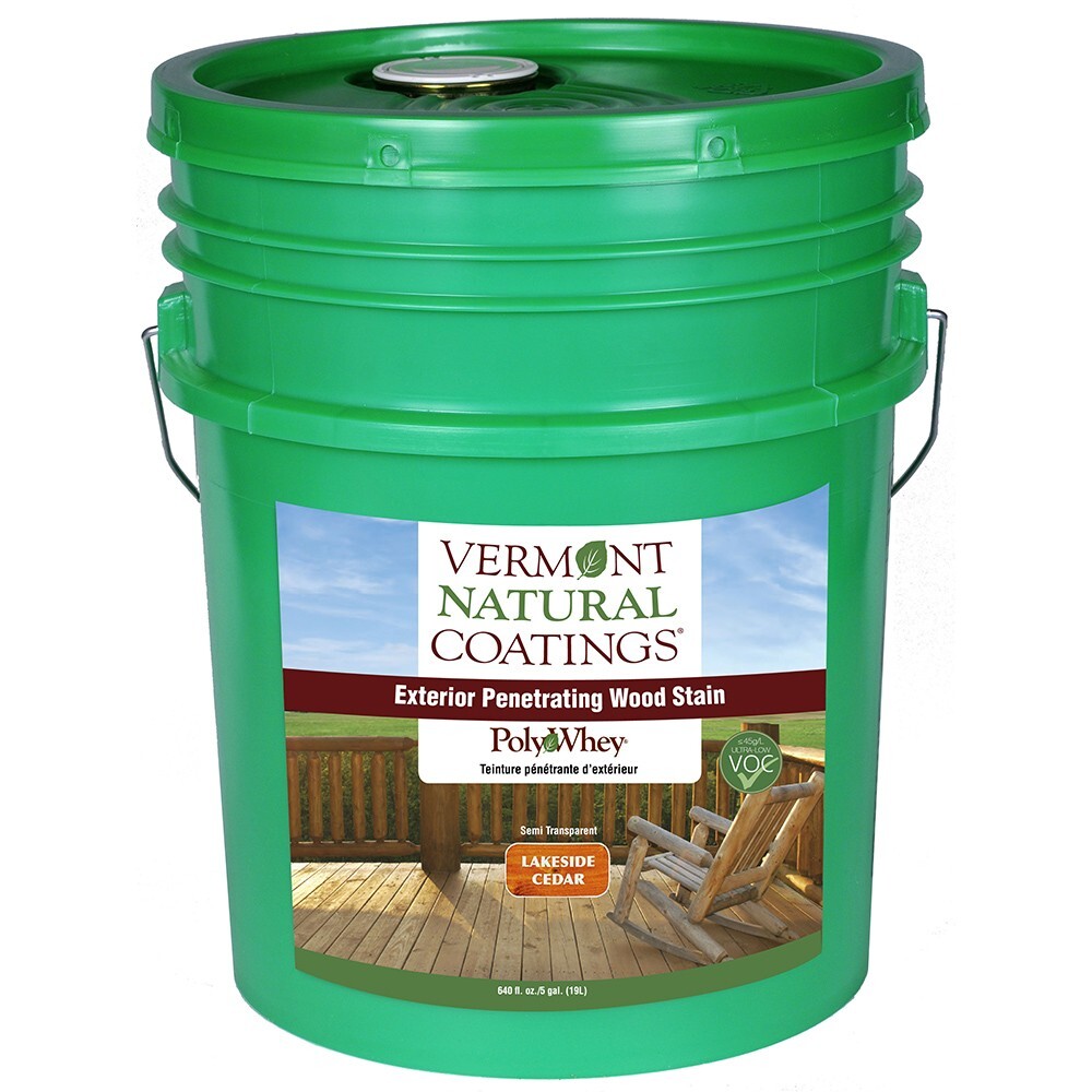 Vermont Natural Coatings PolyWhey Exterior Penetrating Stain Lakeside Cedar 5gal