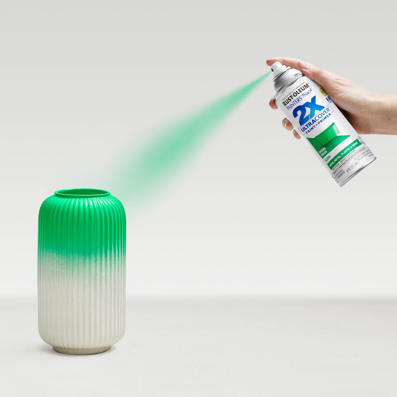 Gloss Spring Green Spray Paint 12 Ounce Oil Based Durable Finish Home Improve…