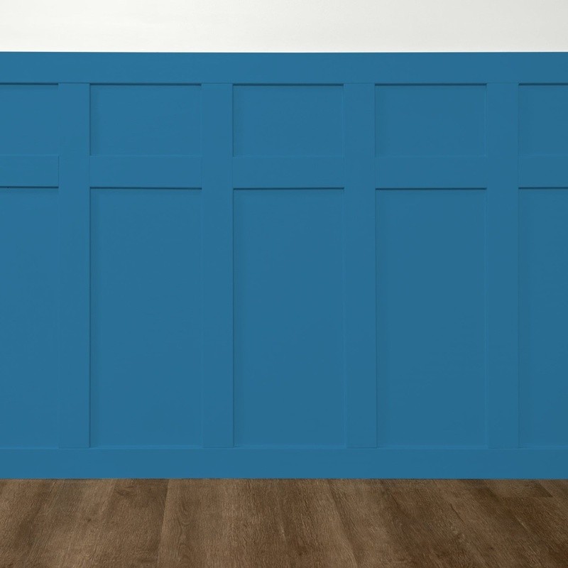 Blue Oasis Semi-Gloss Interior Paint Low VOC Quick Drying Washable 1 Gallon New
