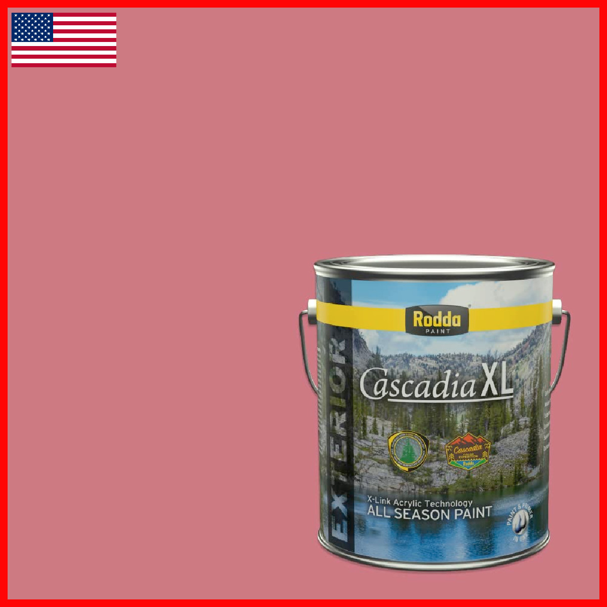 Rodda Paint Rodda Cascadia Xl Exterior Satin In One 1-Gallon Temptress