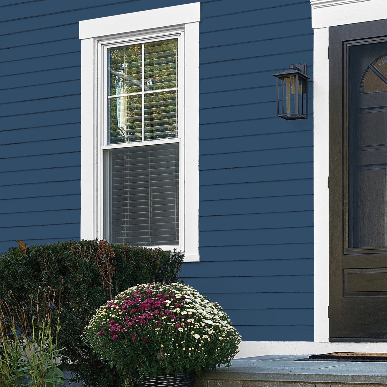 Fundamentals Blueberry Pie / Blue Flat Exterior Paint 1 Gallon