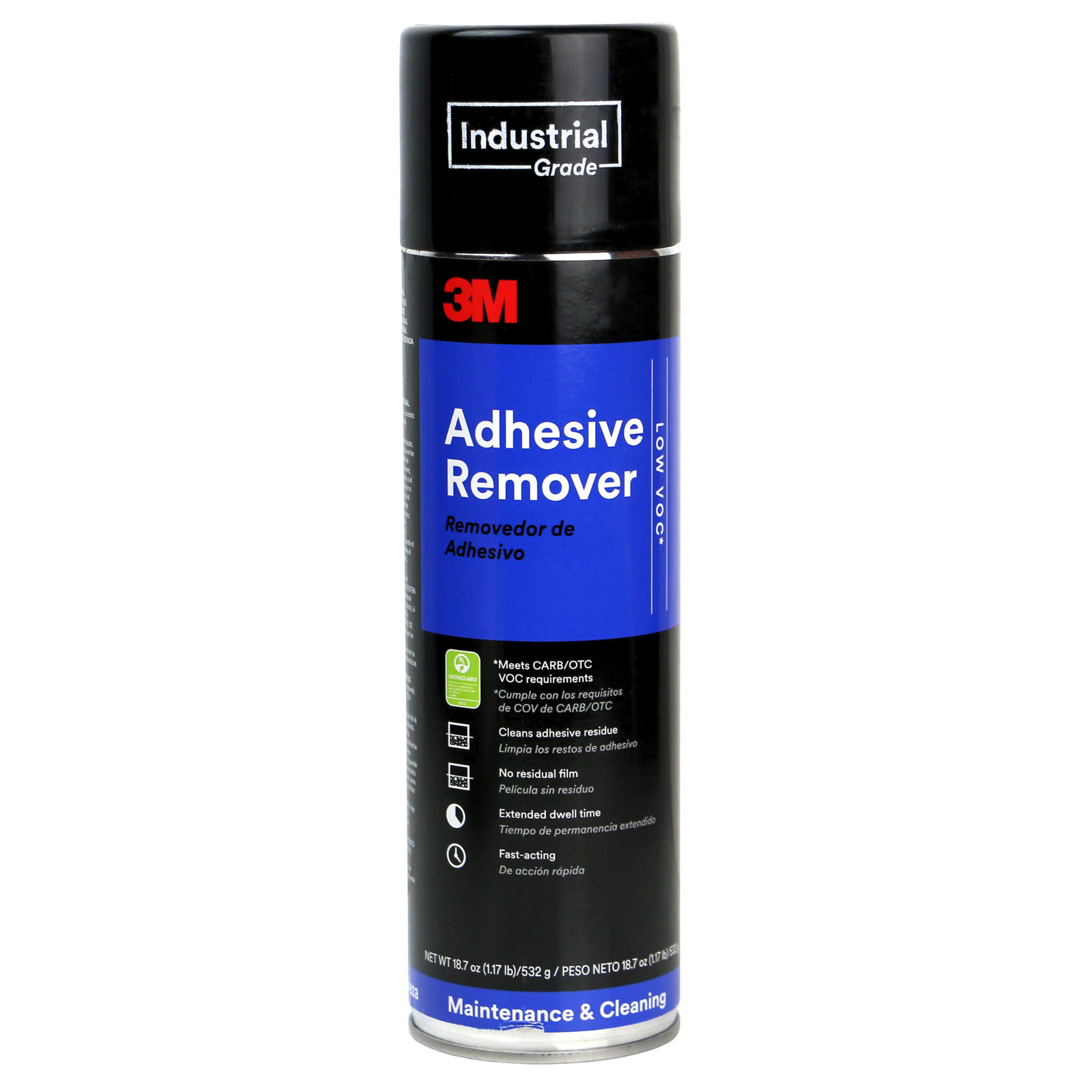 3M Industrial Grade Adhesive Remover Low VOC [ 20%]: 24 fl oz. spray (Clear)