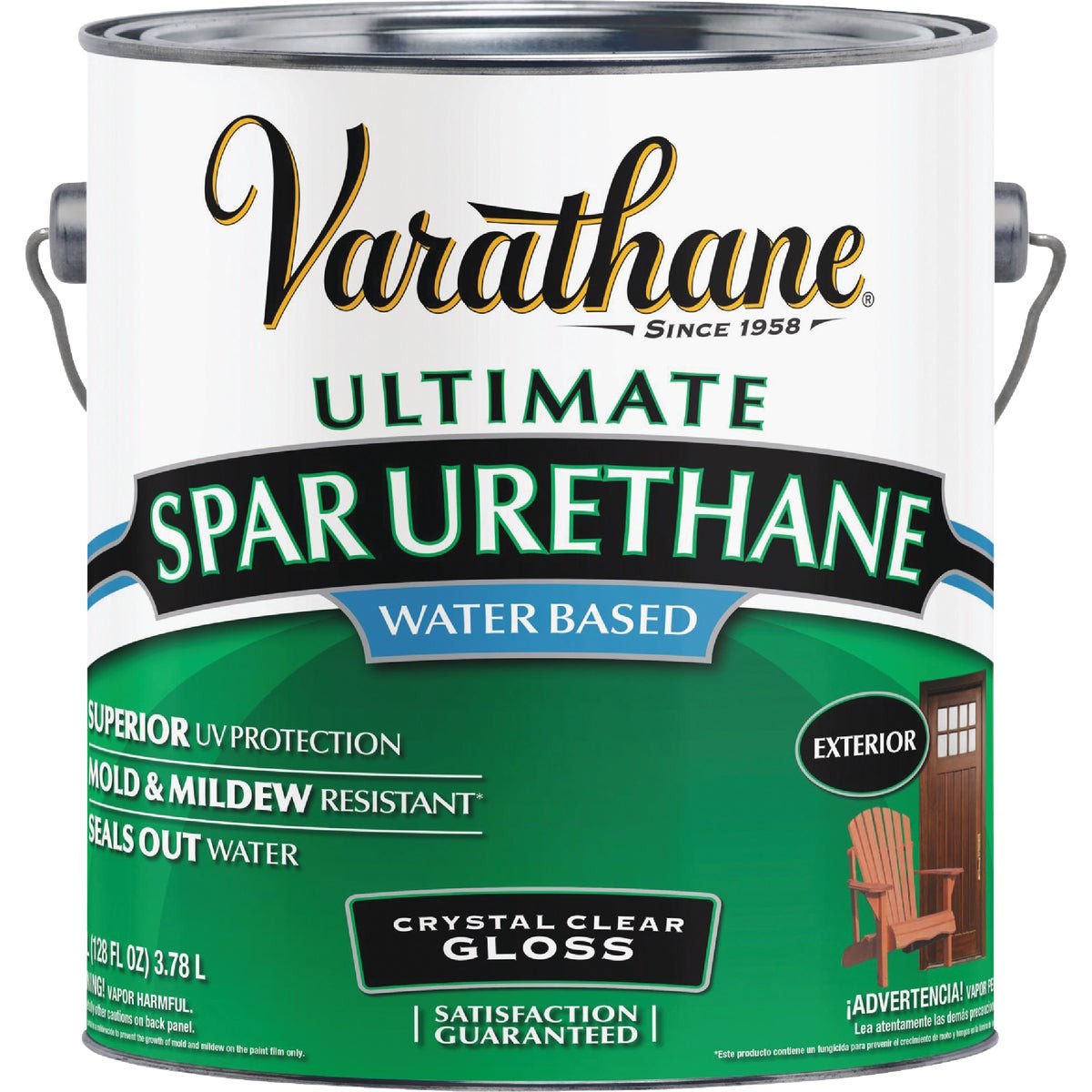 Varathane Gloss Clear Water Based Exterior Spar Urethane, 1 Gal. 250031