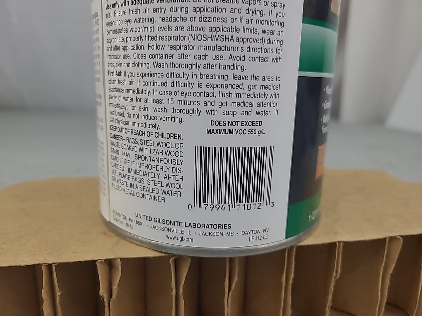 Quart Can ZAR 110 SALEM MAPLE Oil Based Interior Wood Stain