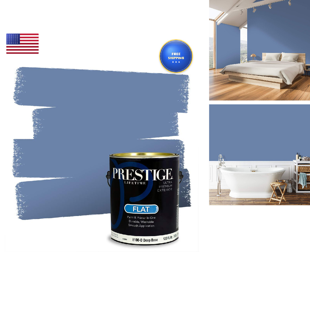 Prestige Paints E100-D-824Bm Paint And Premiumr In One 1 Gallon Yin Yang