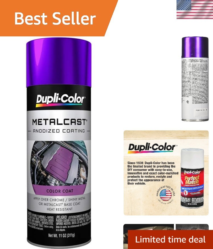 Vibrant Purple Anodized Automotive Paint 11 Oz – Ideal for Interior/Exterior