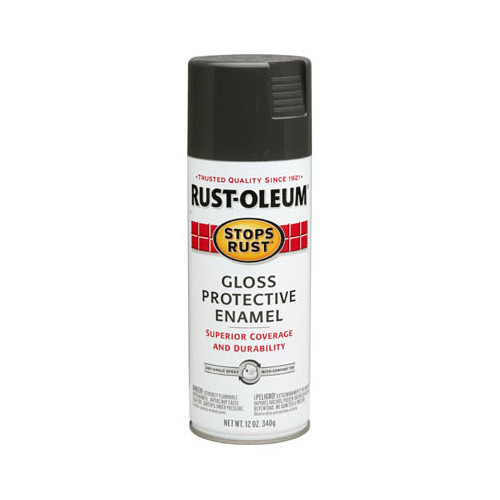 Rust-Oleum 7786-830 Stops Rust Spray Enamel, Smoke Gray Gloss, 12-oz. – Quantity