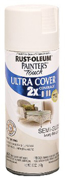 PAINTER’S Touch Semi-Gloss Spray Paint, Semi-Gloss, Ivory Bisque, 12 oz, Aerosol