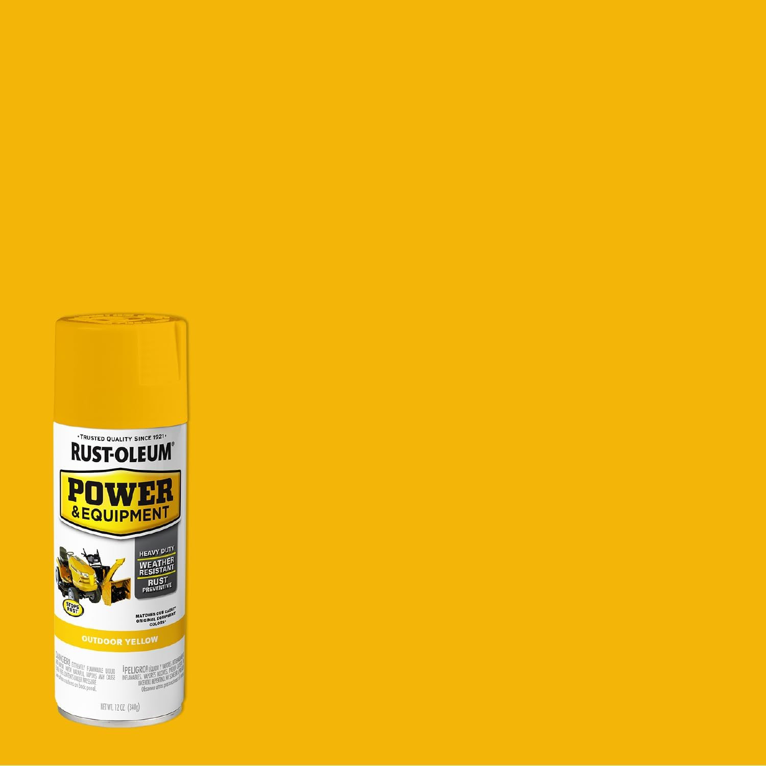 Power & Equipment Gloss Outdoor Yellow Enamel Spray Paint | Equipment Touch-Up P
