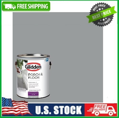 Glidden Porch & Floor 1 gal. Light Gray Satin Interior/Exterior Paint with Prime