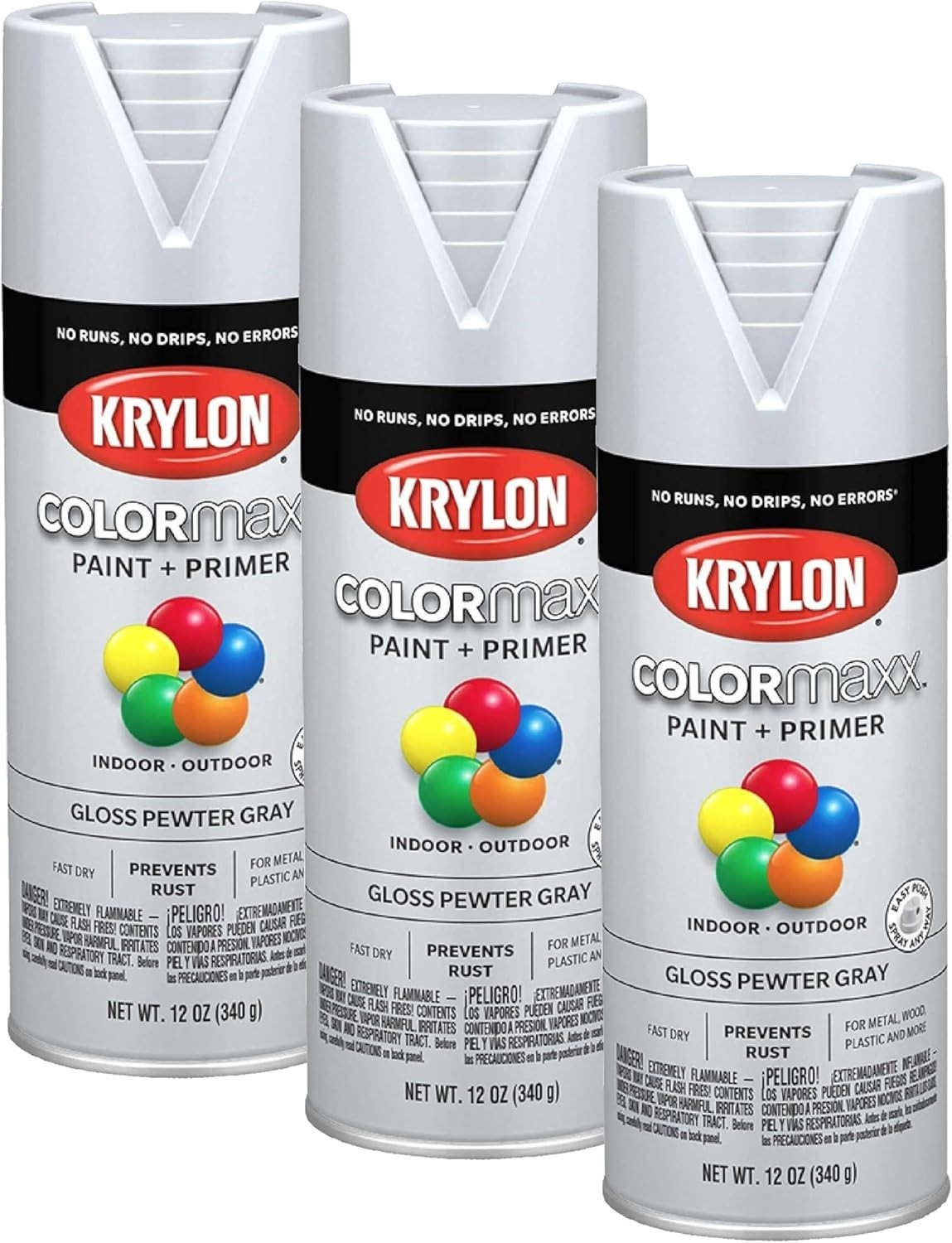 Pewter Gray Gloss Spray Paint – Rust Protection