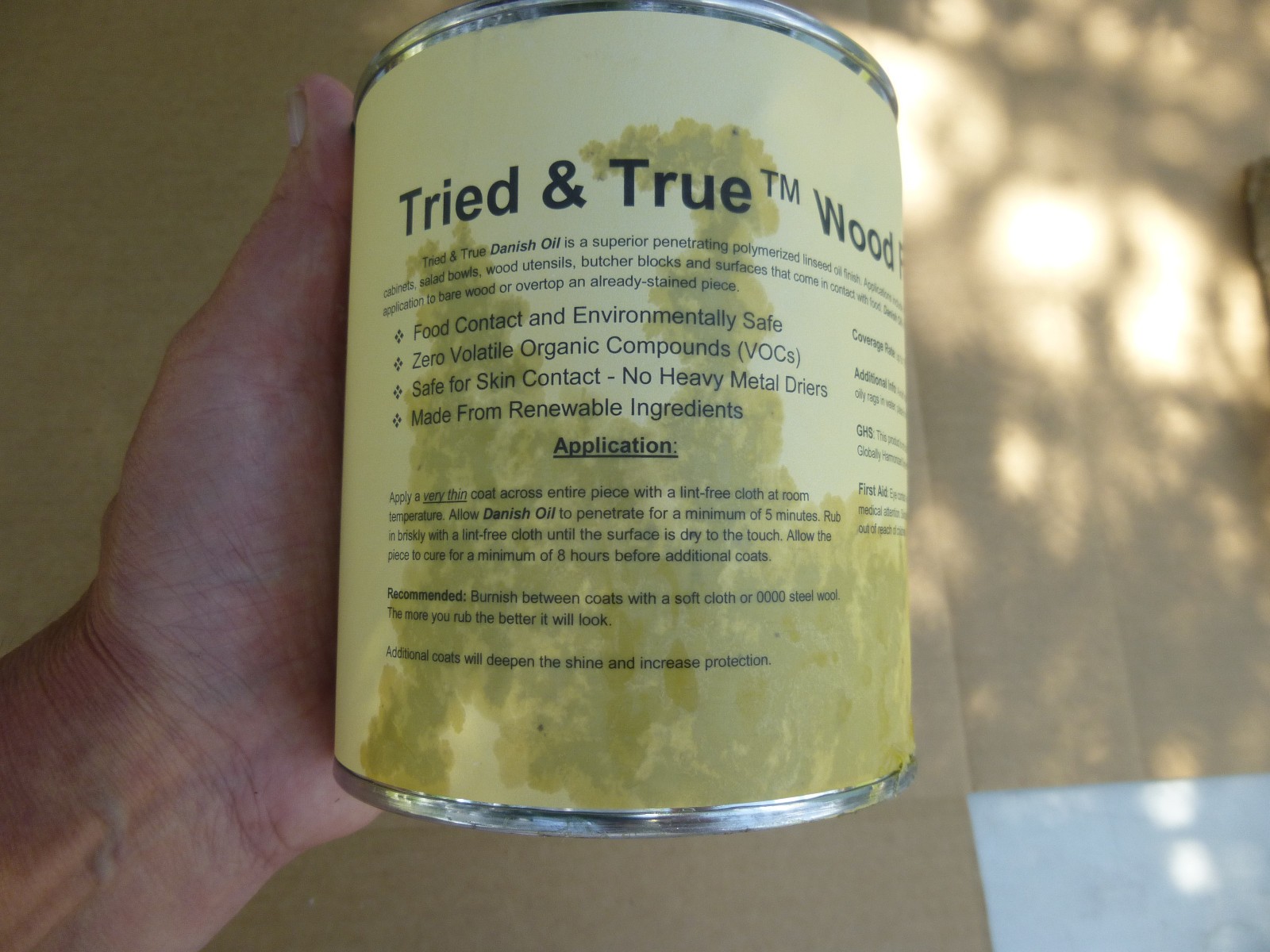 1 QUART OF TRIED & TRUE DANISH OIL POLYMER LINSEED OIL WOOD FINISH / PROMPT SHIP