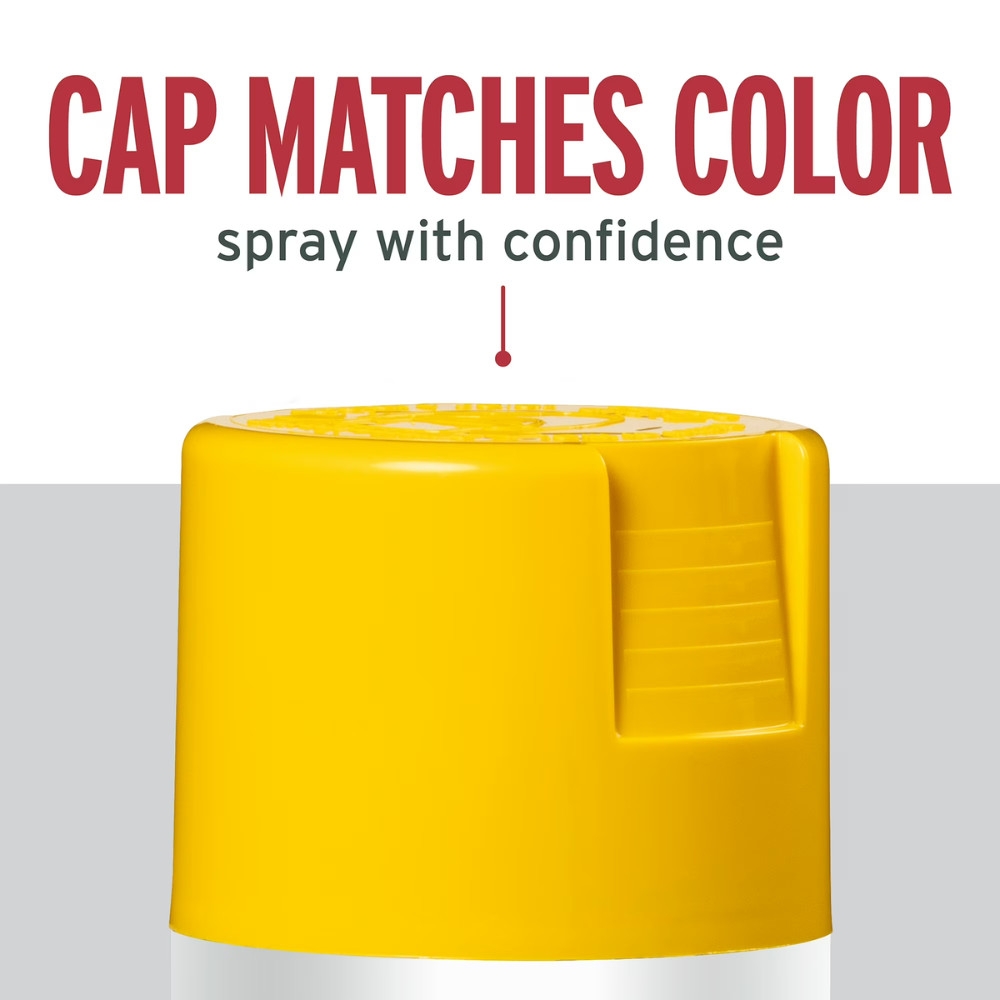 6 Pack Yellow, Rust-Oleum Stops Rust Protective Enamel Gloss Spray Paint, 12 oz