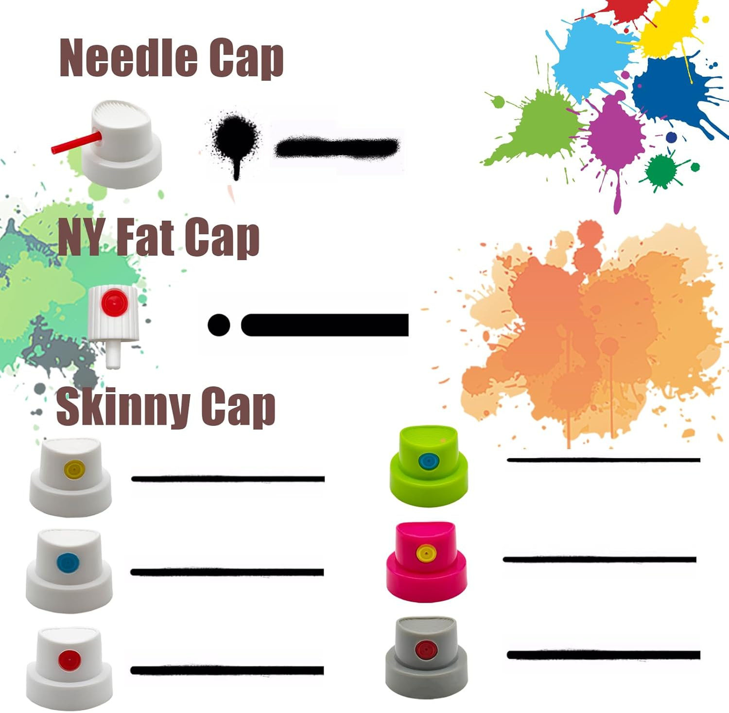 10-Pack Universal Spray Can Nozzles, Female Replacement Tips for Paint Cans