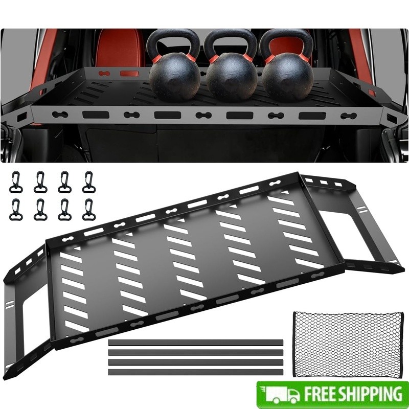Lightweight Aluminum Roof Rack Wrangler JK JL 4-Door 2007-2025 Gear Storage New