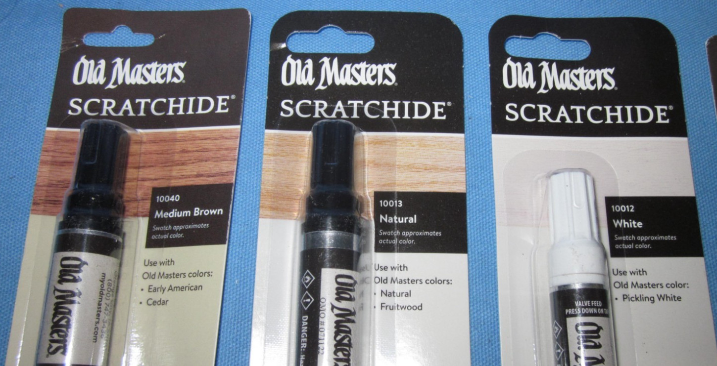 6 Different Old Masters Scratchide Touch-up Pens .. Hide Those Scratches