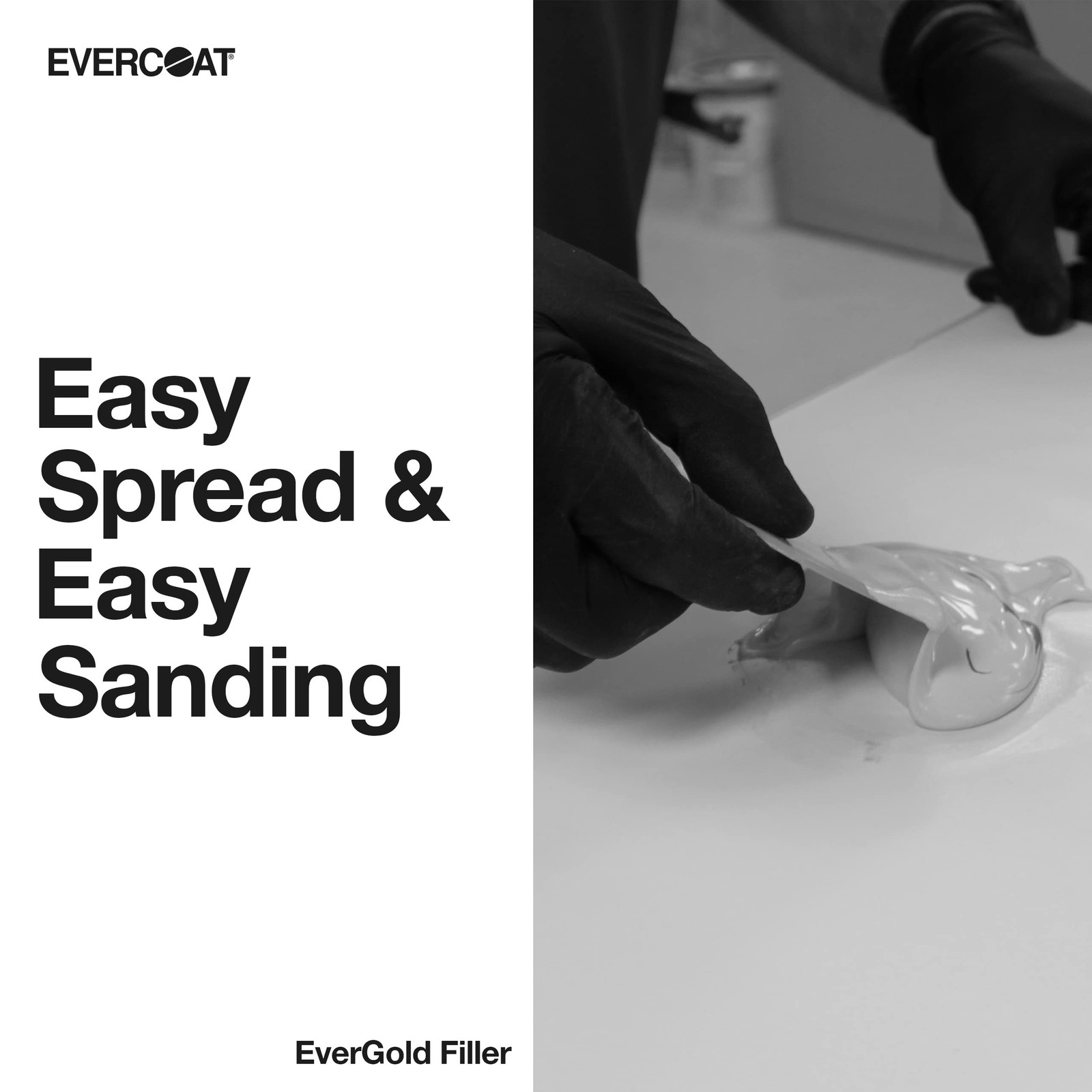 Evercoat EverGold Lightweight Filler – Easy Sanding Body Filler for Professio…