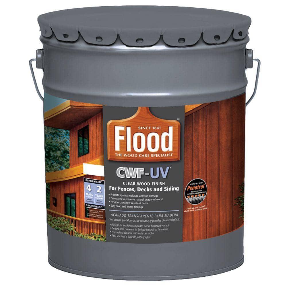 5 Gal. Clear CWF-UV Exterior Wood Finish Clear Exterior Wood Deck Fence