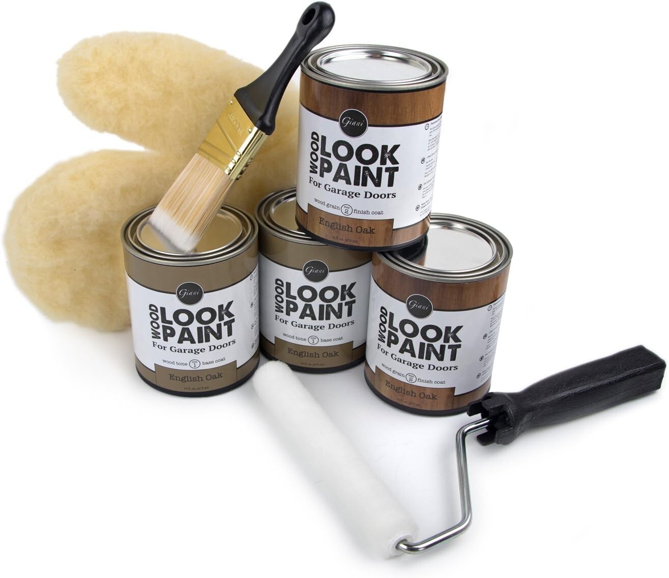 Wood Look Paint Kit for Garage Doors English Oak