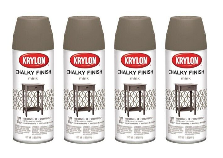 Krylon Chalky Finish Spray Paint, Mink, 12 oz