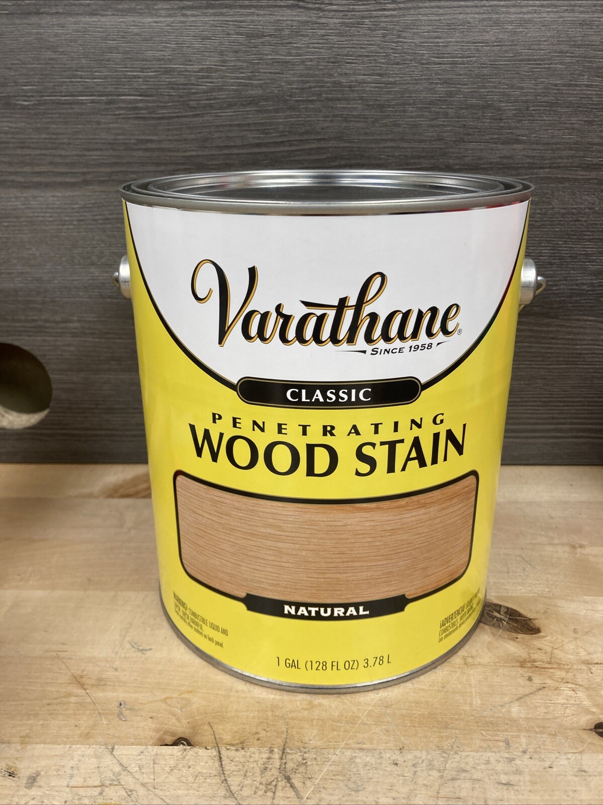 1 Gallon Varathane Classic Penetrating Wood Stain Natural 386721 New