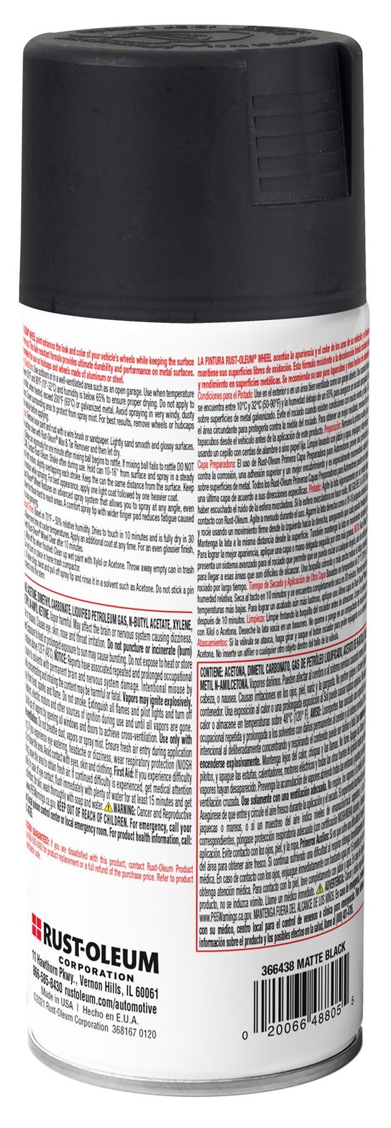 Rust-Oleum Automotive High Performance Wheel 3X, Satin Black, 11 Oz – 366438