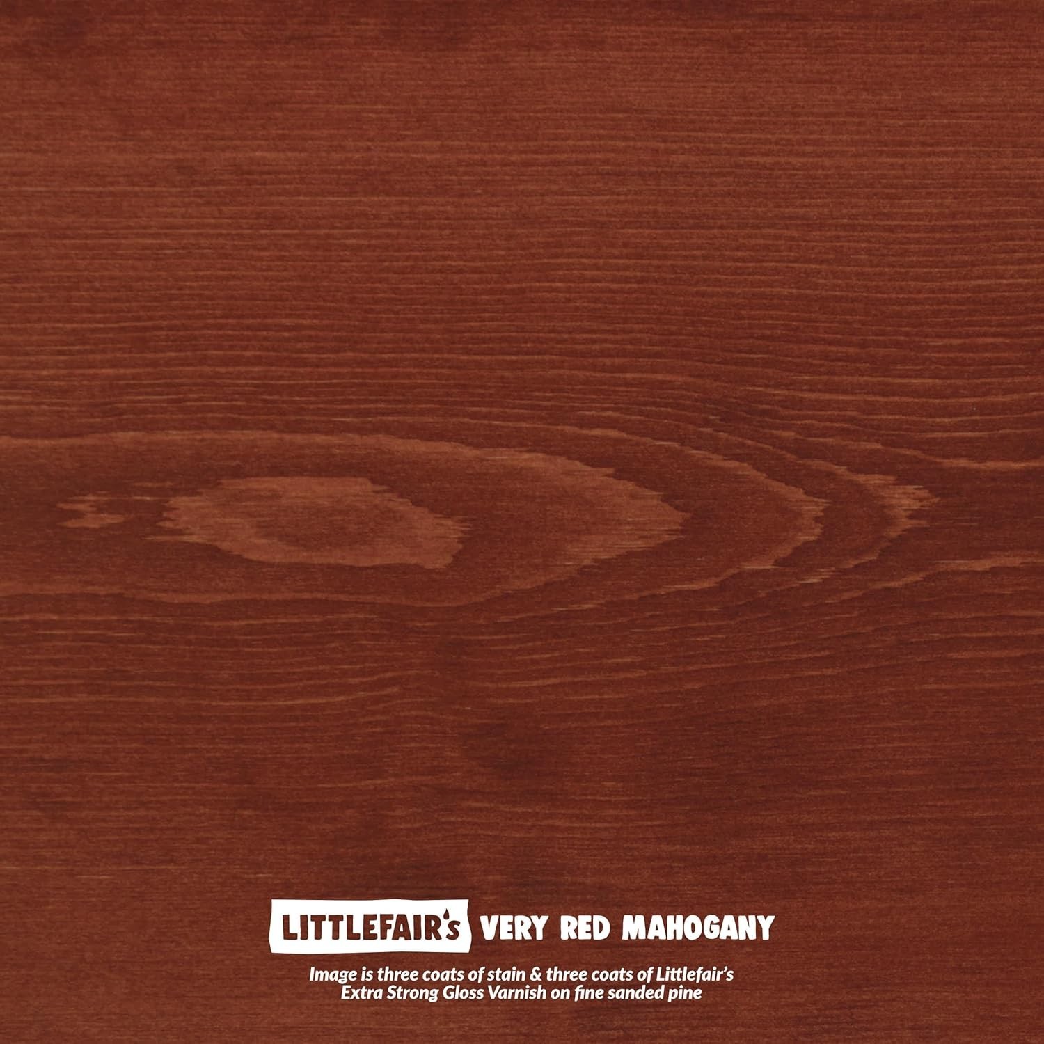 Wood Stain Water Based 8.5oz Very Red Mahogany Indoor Eco Friendly Formula