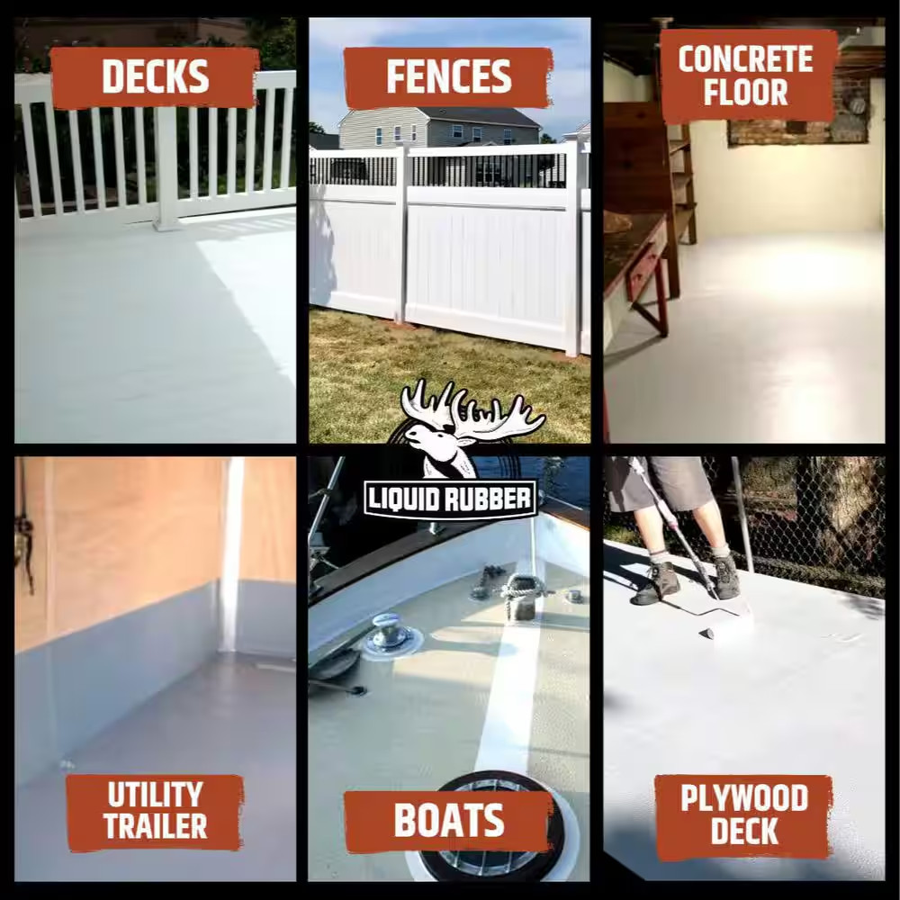 Polyurethane Deck Coating 4 Gal. 10X Stronger than Paint – Sealant for Pool Deck