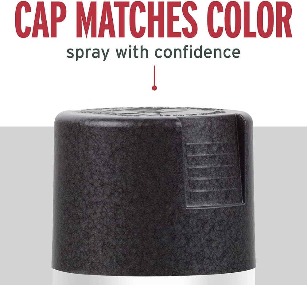 300607 Stops Rust Hammered Spray Paint, 12 Oz, Matte Black