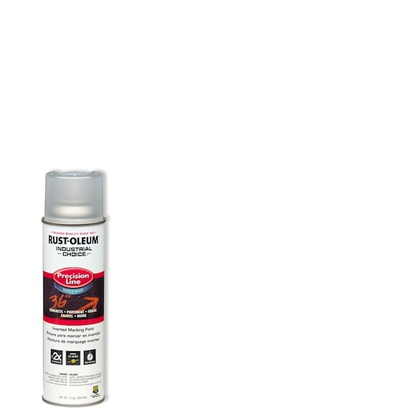 Rust-Oleum 1801838 Precision Line Marking Paint, 20 Oz, Clear, Water -Based