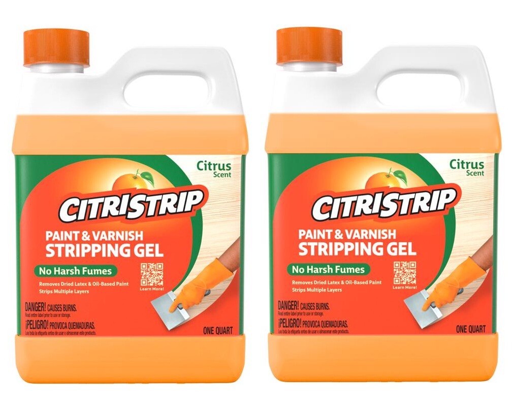 2 CitriStrip Paint & Varnish STRIPPING GEL CITRUS Non-toxic 32oz QCSG801 Non-NMP