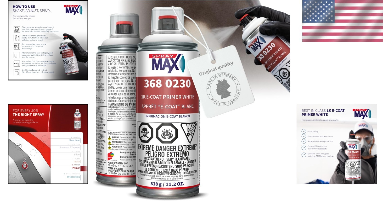 Professional Metal Primer Spray for Automotive Parts