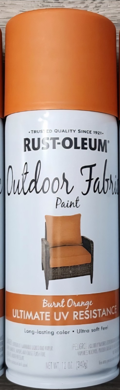 Rust-Oleum Outdoor Fabric Spray Paint Burnt Orange Ultimate UV Resistant