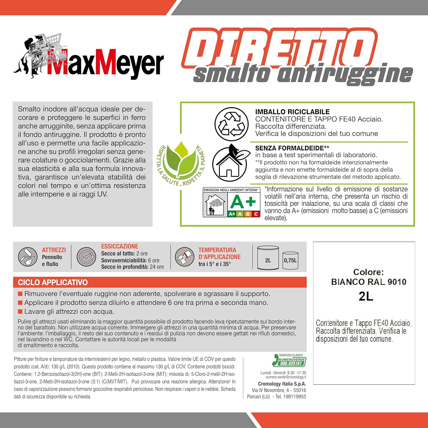 MAXMEYER GREY RAL7041 WATER 75 DIRECT METAL IRON ANTI-RUST ENAMEL ENAMEL