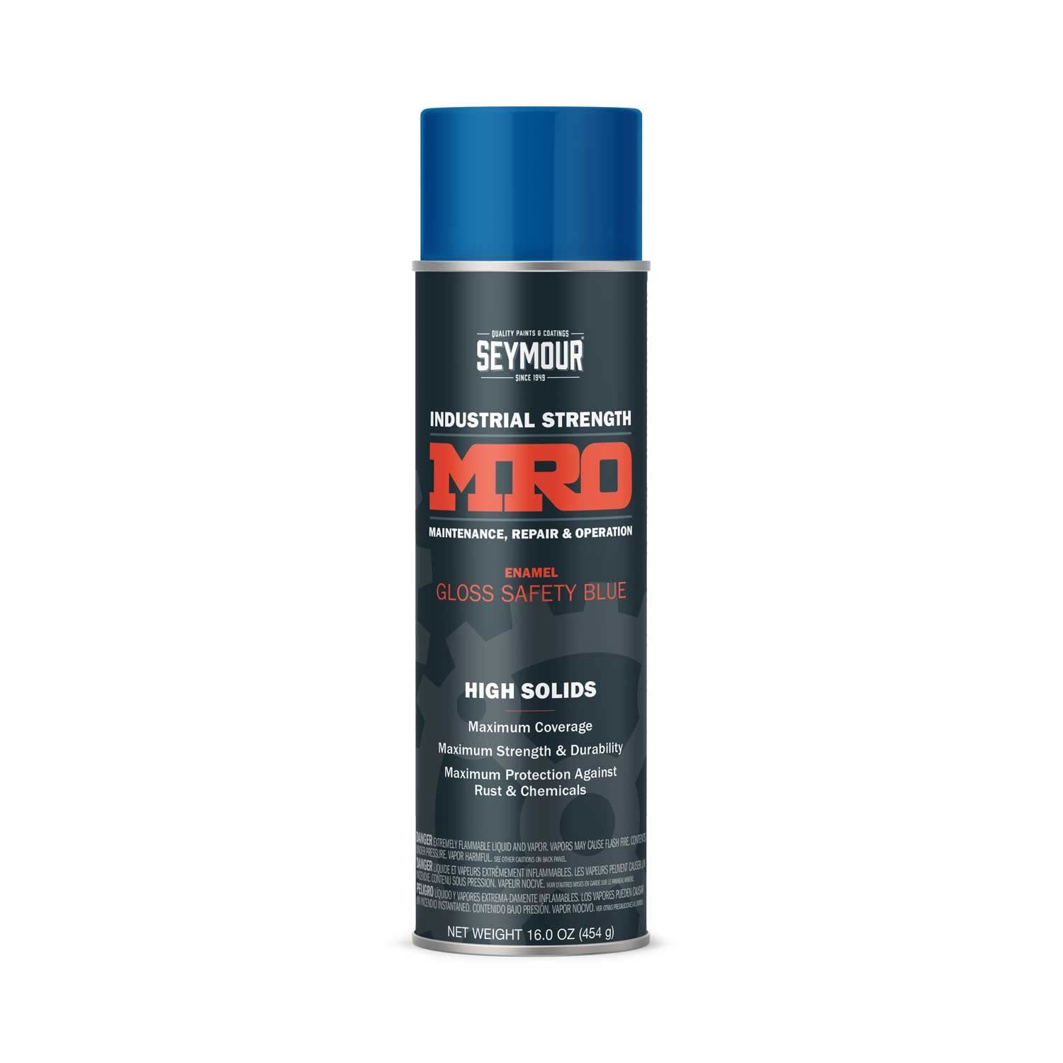 620-1427 Industrial MRO High Solids Spray Paint Safety Blue 16 Fl Oz Pack of 1