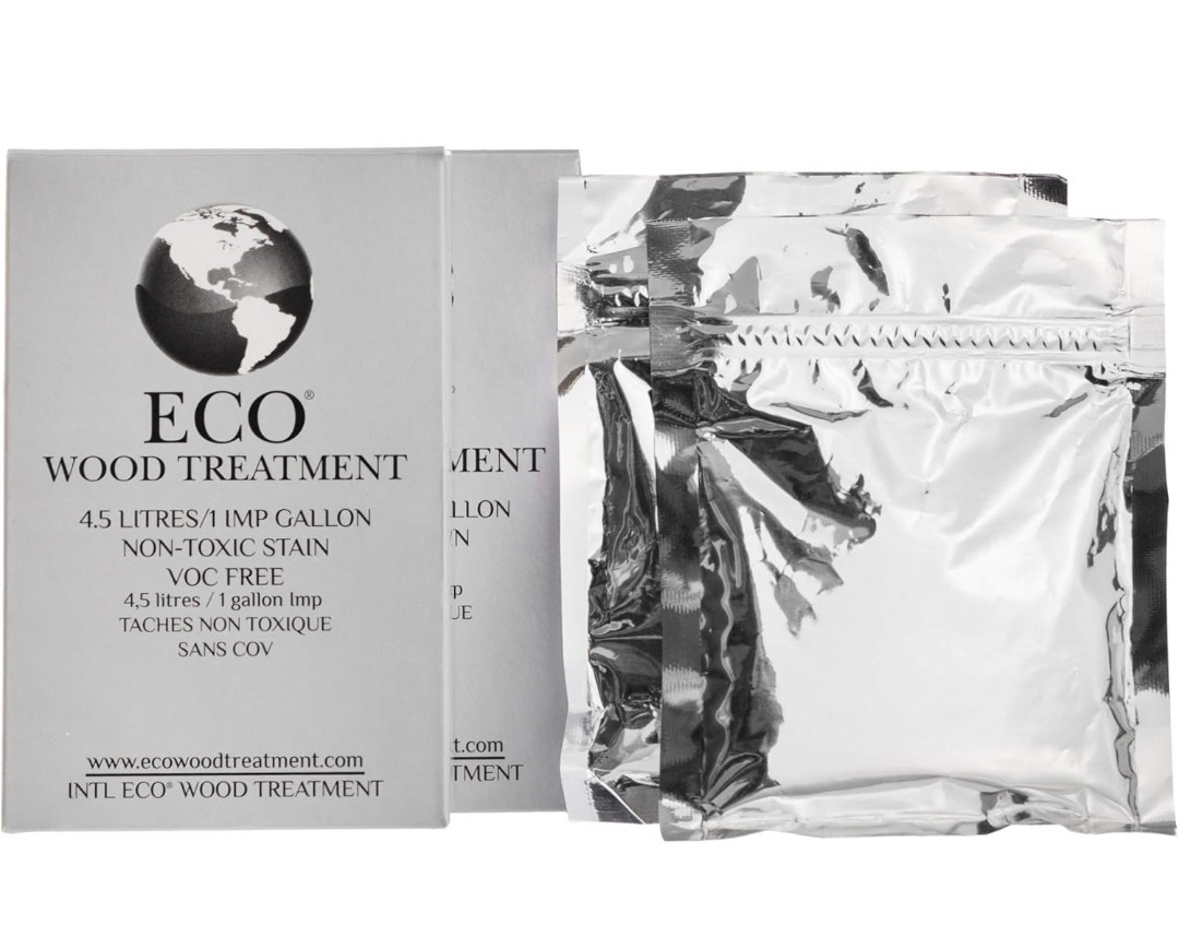 Eco Wood Treatment 1 US Gallon, Long Lasting, Silvery Patina, Semi-Transparent