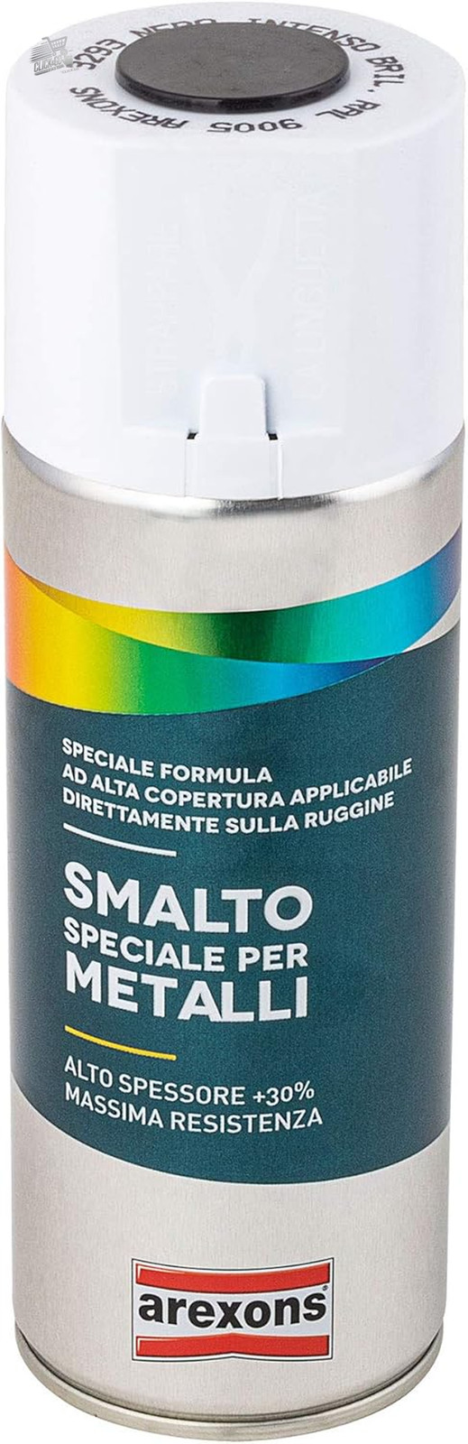 Arexons Polished Black Metal Spray Polish 400ml Anti-Rust Paint RAL 9005