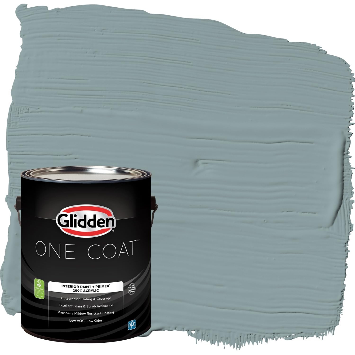 Glidden Interior Teal/Aqua Interior /Aqua Smoke One Coat Semi-Gloss 1 Gallon