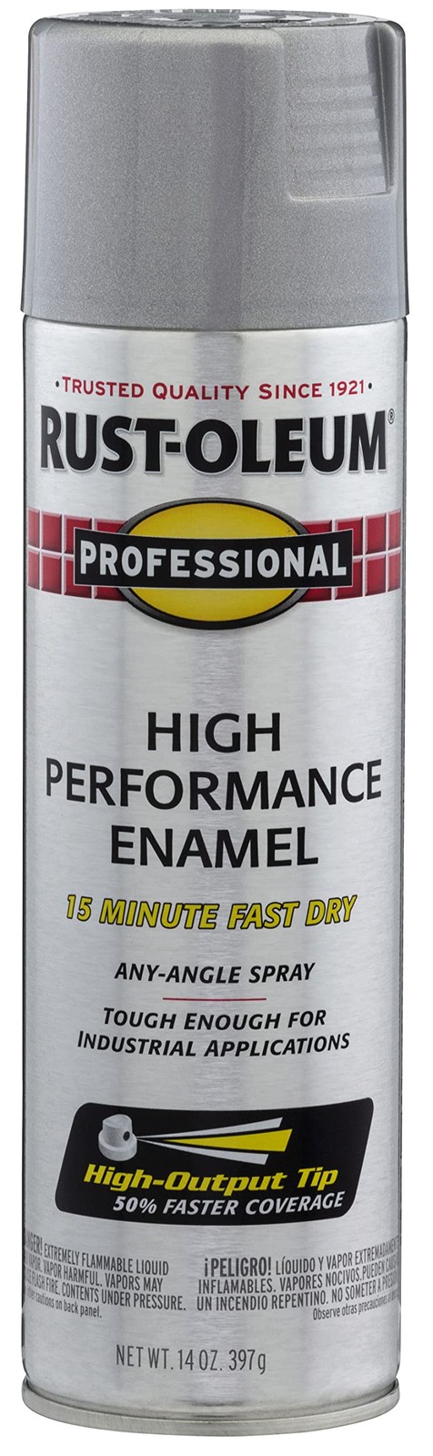 Rust Oleum Professional 15 Ounce Aluminum Spray Paint Durable Fast Drying Enamel